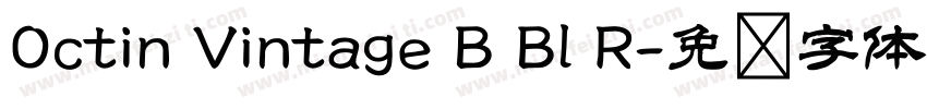 Octin Vintage B Bl R字体转换